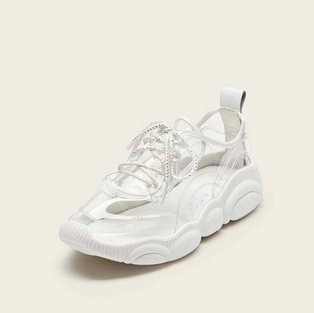 SOLD Transparent Clear Lace-Up Chunky Sneakers - Picture 7 of 7